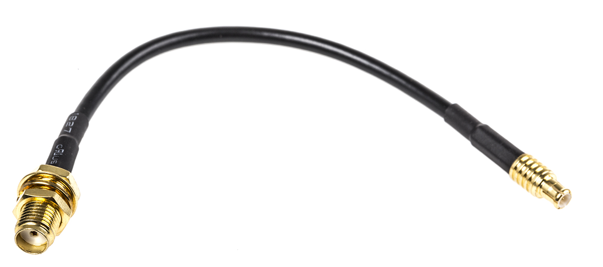RF Solutions CBA Series Female SMA to Male MCX, 100 mm 50 Ω