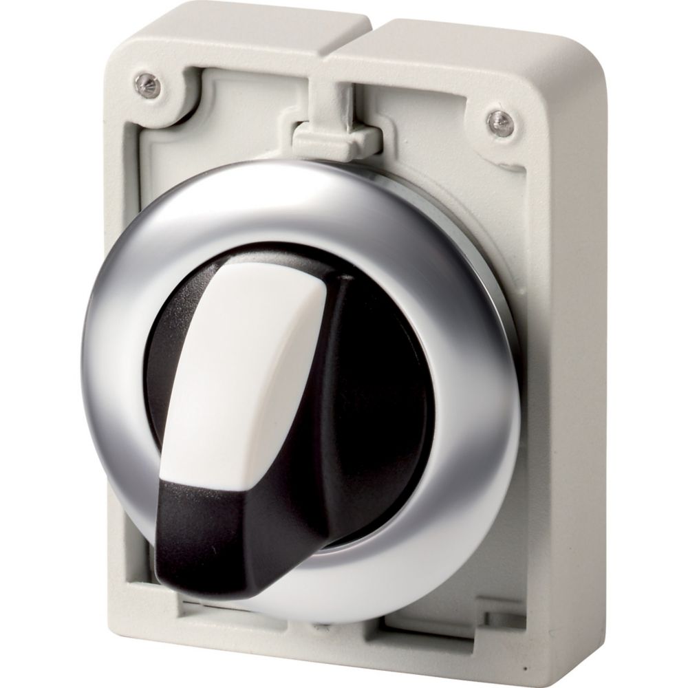 Eaton Series M30 Series 2 Position Selector Switch Head, 30mm Cutout, Black Handle