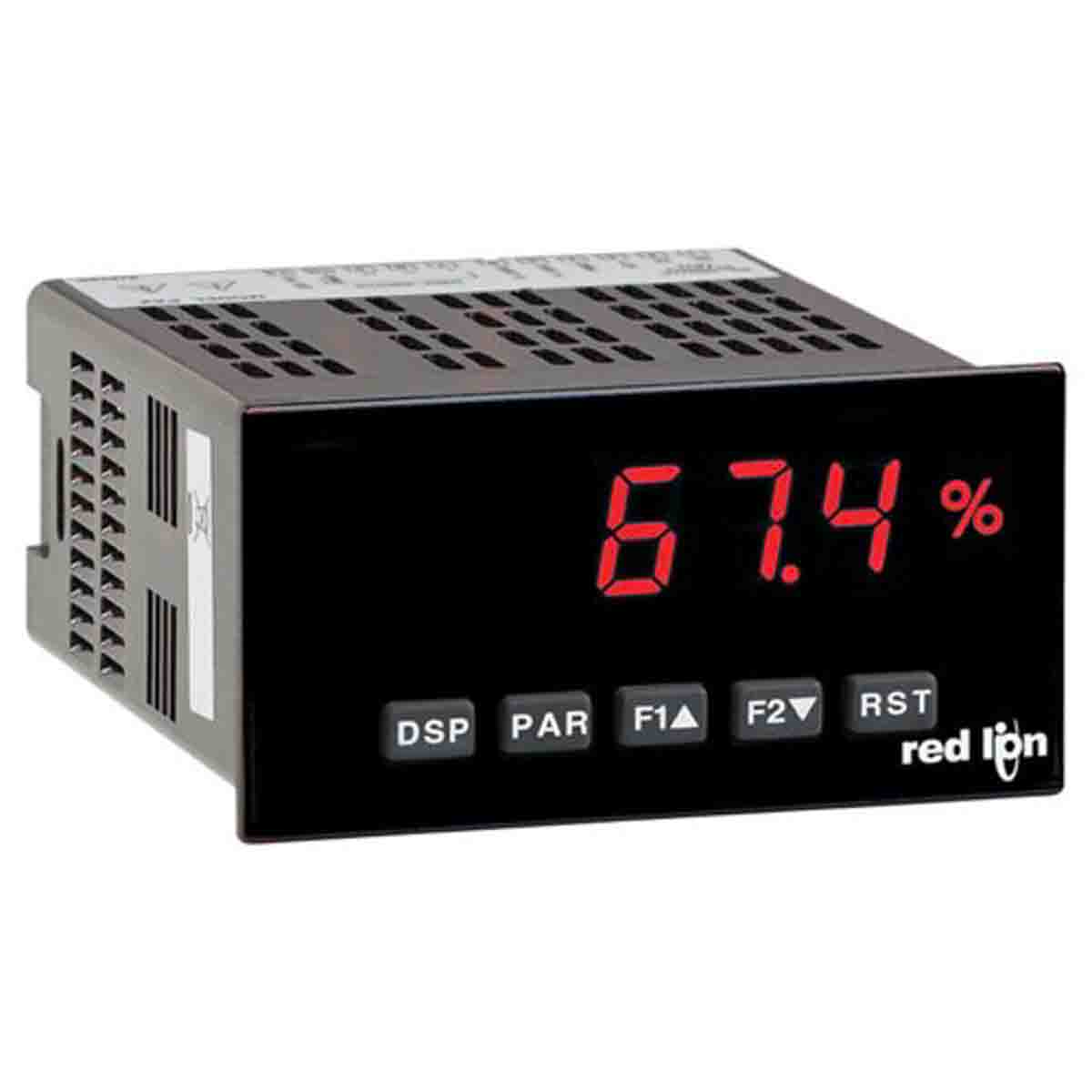 Red Lion PAX LED Digital Panel Multi-Function Meter for Current, Resistance, Voltage, 45mm x 92mm