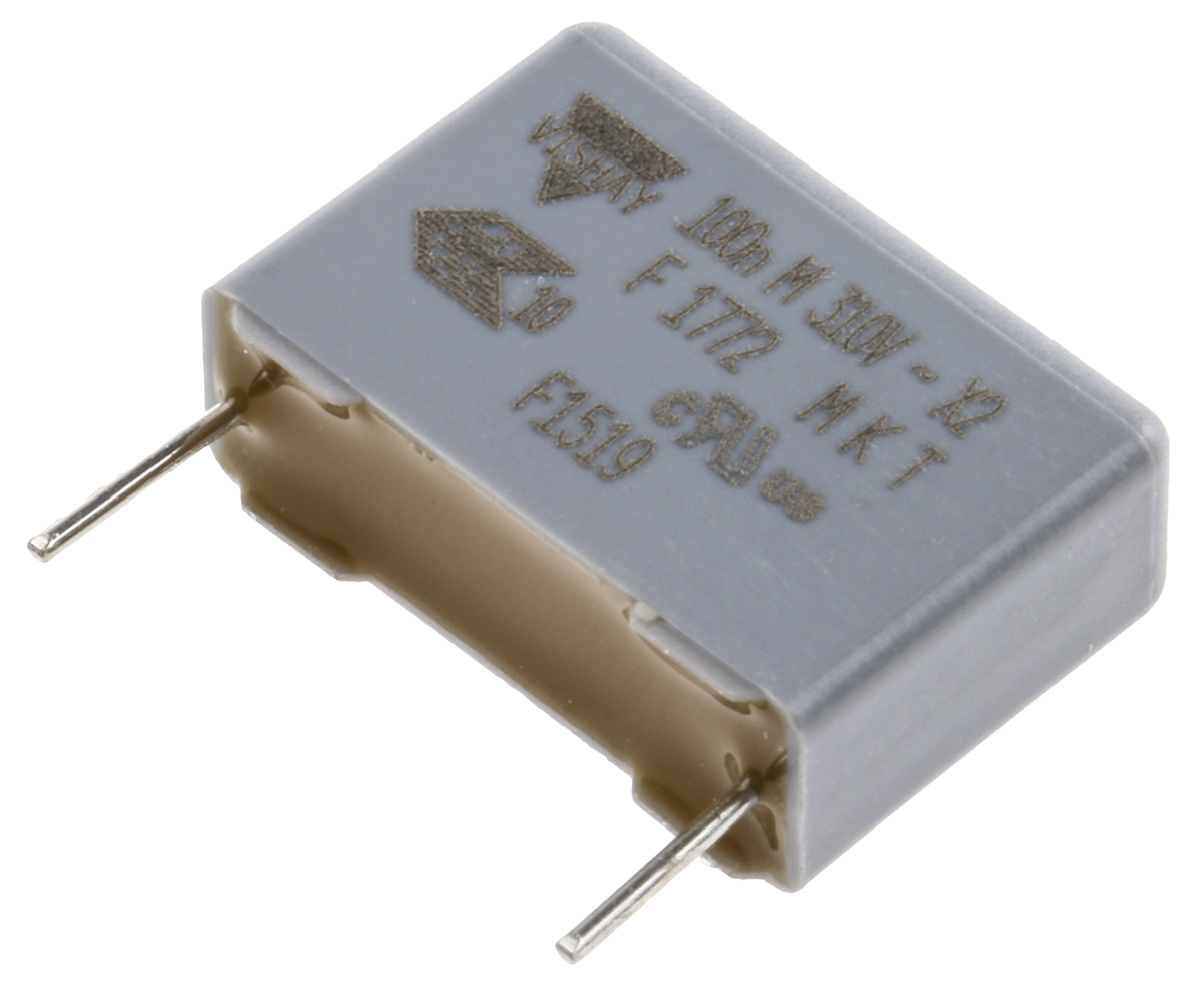Vishay F1772 Polyester Film Capacitor, 310V ac, ±20%, 100nF, Through Hole