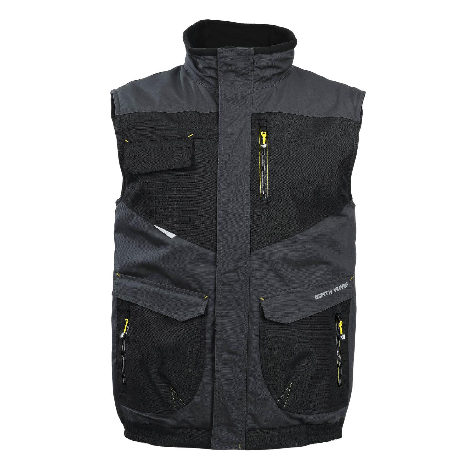 Nine worths ALI Grey/Black Water Repellent Men's Gilet, XL