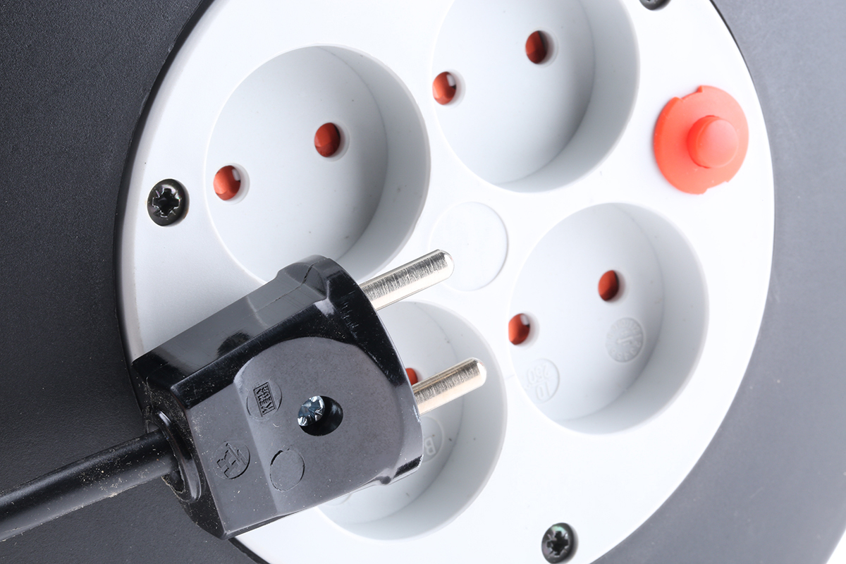 brennenstuhl 20m 4 Socket Type K - Danish Cable Reel Cassette Reel, 230 V ac, IP20