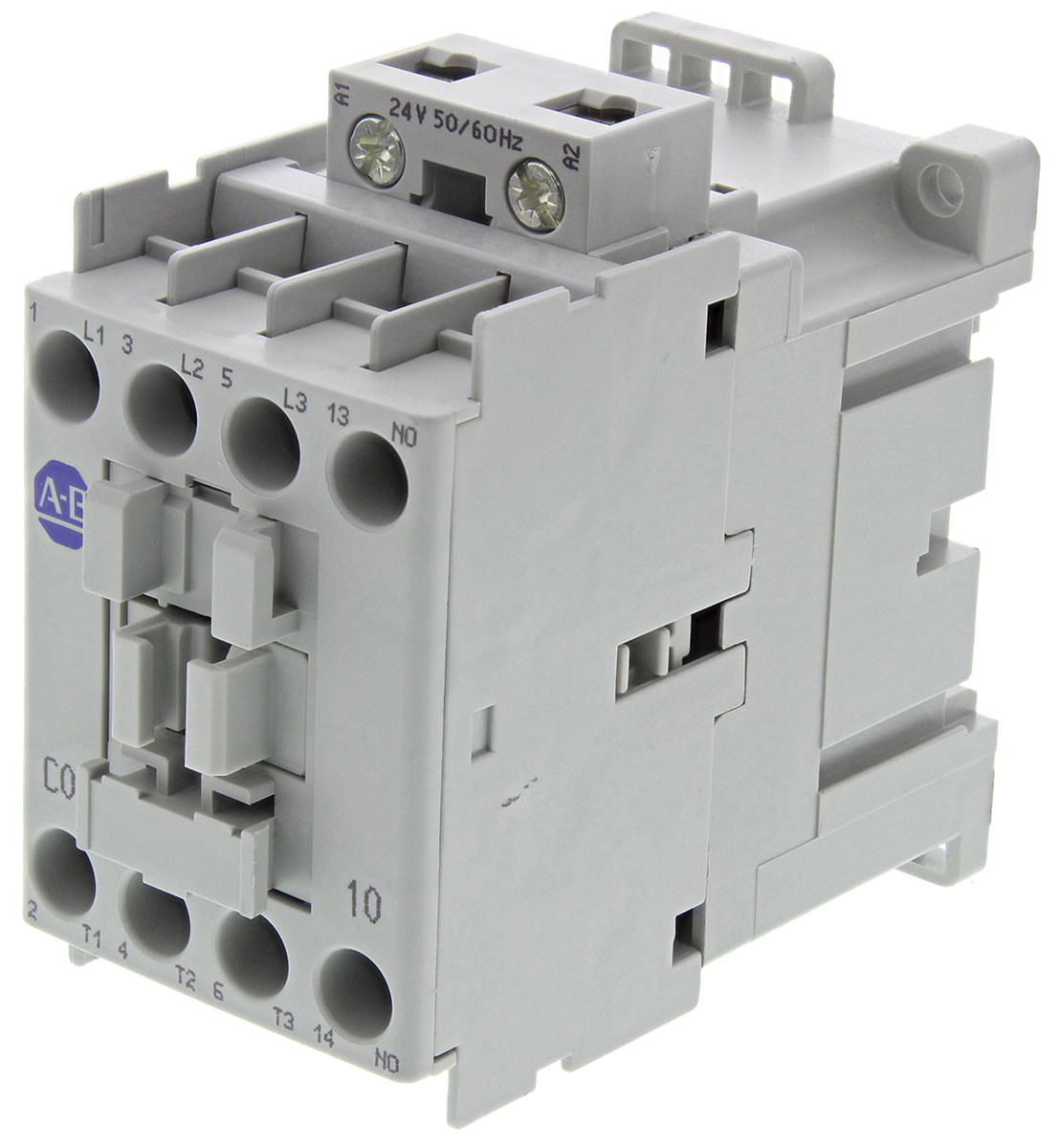 Allen Bradley 100 Series 100C Contactor, 24 V ac Coil, 3-Pole, 9 A, 4 kW, 3NO, 690 V ac