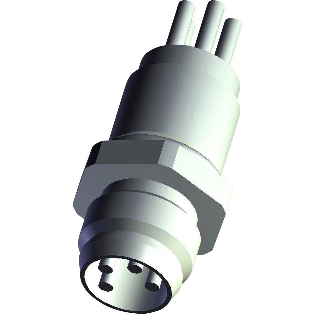 TE Connectivity Circular Connector, 4 Contacts, Rear, M8 Connector, Plug, Male, IP67