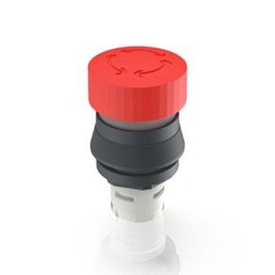 RAFI RAFIX 16 Series Latching Emergency Stop Push Button, PCB, 16.2mm Cutout, IP65
