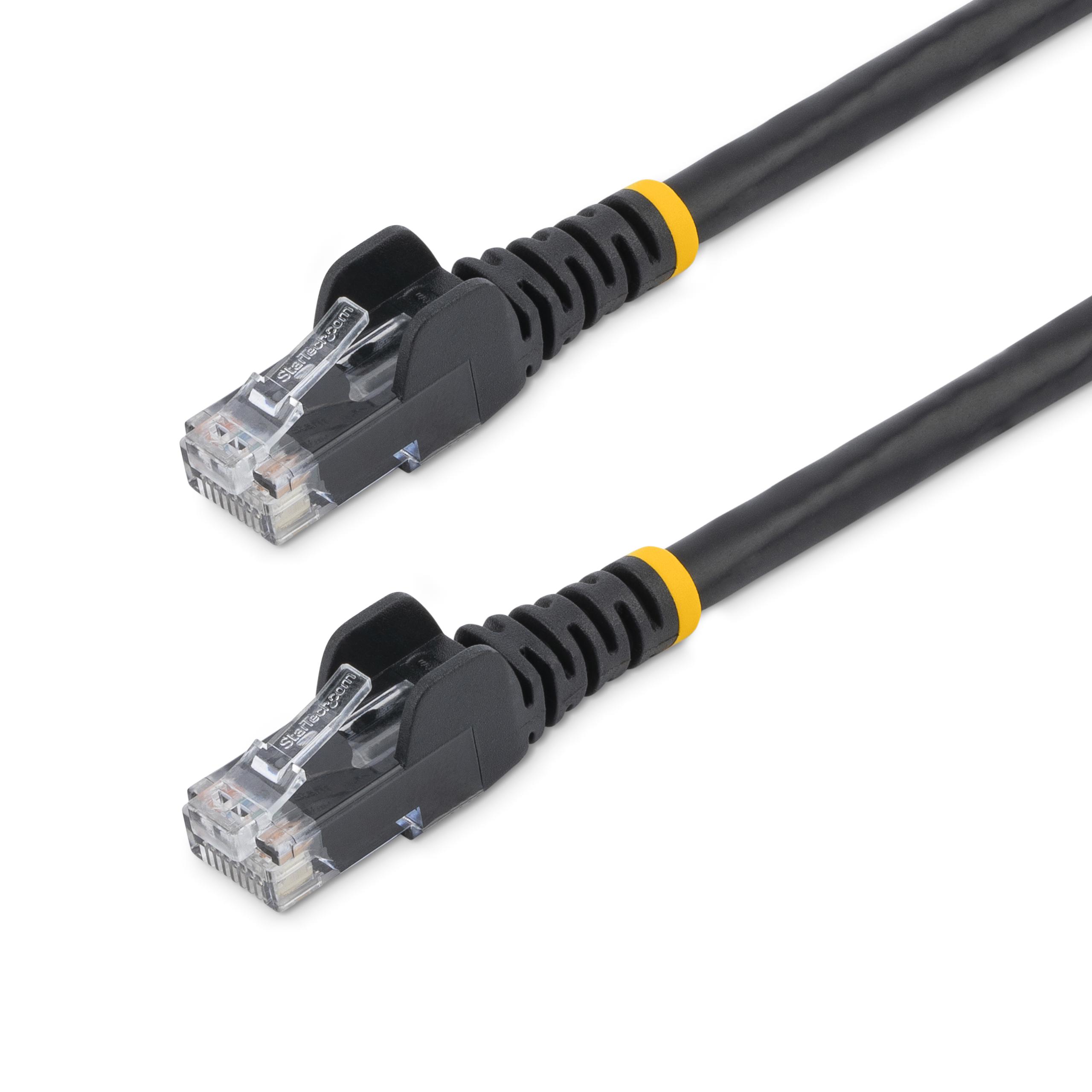 StarTech.com, 1.5m Cat6, Black RJ45 to Male RJ45 Male, U/UTP Unshielded, Terminated PVC Sheath