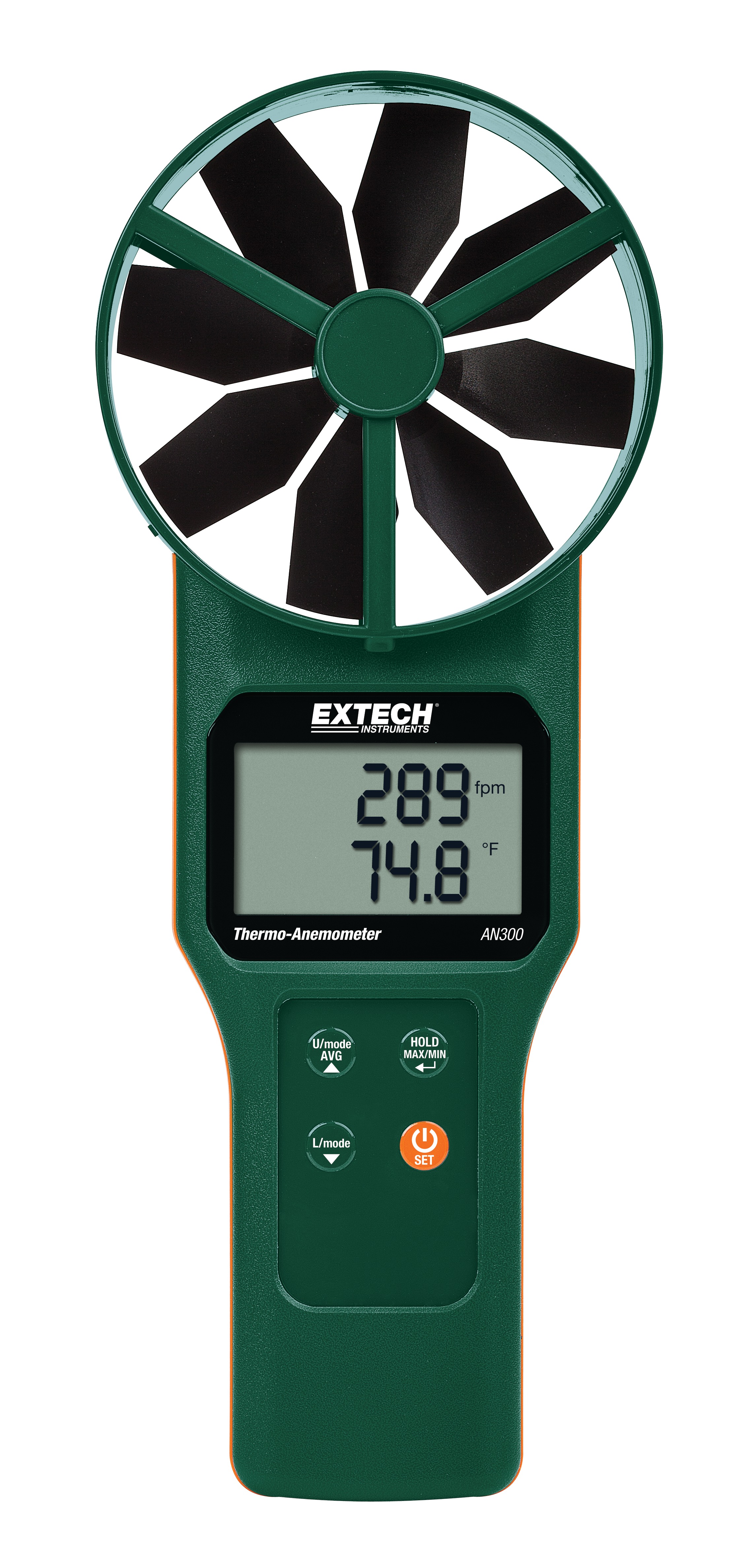 Extech AN300 Anemometer, 0.2 → 30m/s Max, Measures Air Flow, Air Velocity