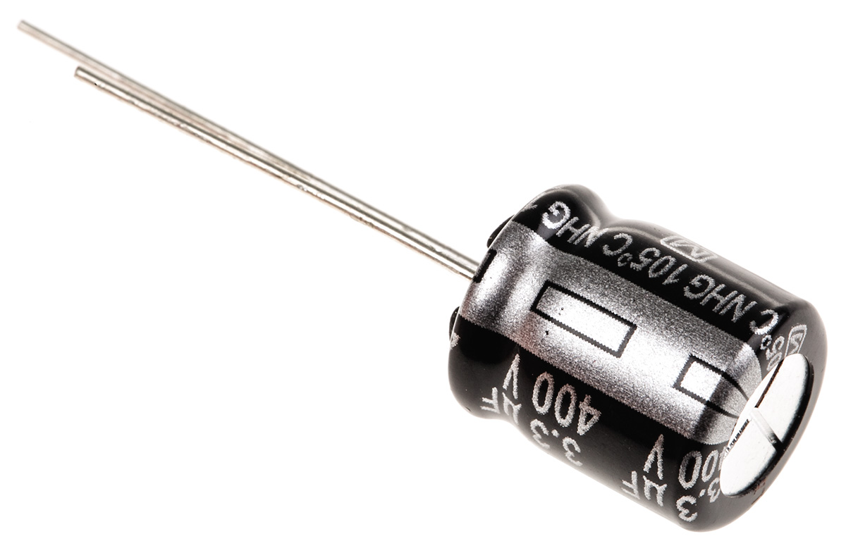 Panasonic 3.3μF Aluminium Electrolytic Capacitor 400V dc, Radial, Through Hole - ECA2GHG3R3