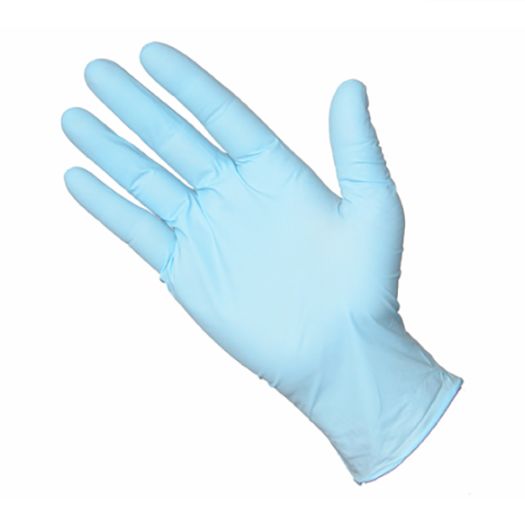Liscombe LD854 Blue Powder-Free Nitrile Disposable Gloves, Size L, 100 per Pack
