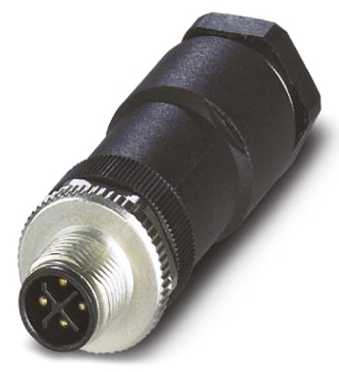 Phoenix Contact Circular Connector, 4 Contacts, Cable Mount, M12 Connector, Plug, Male, IP67, SACC Series
