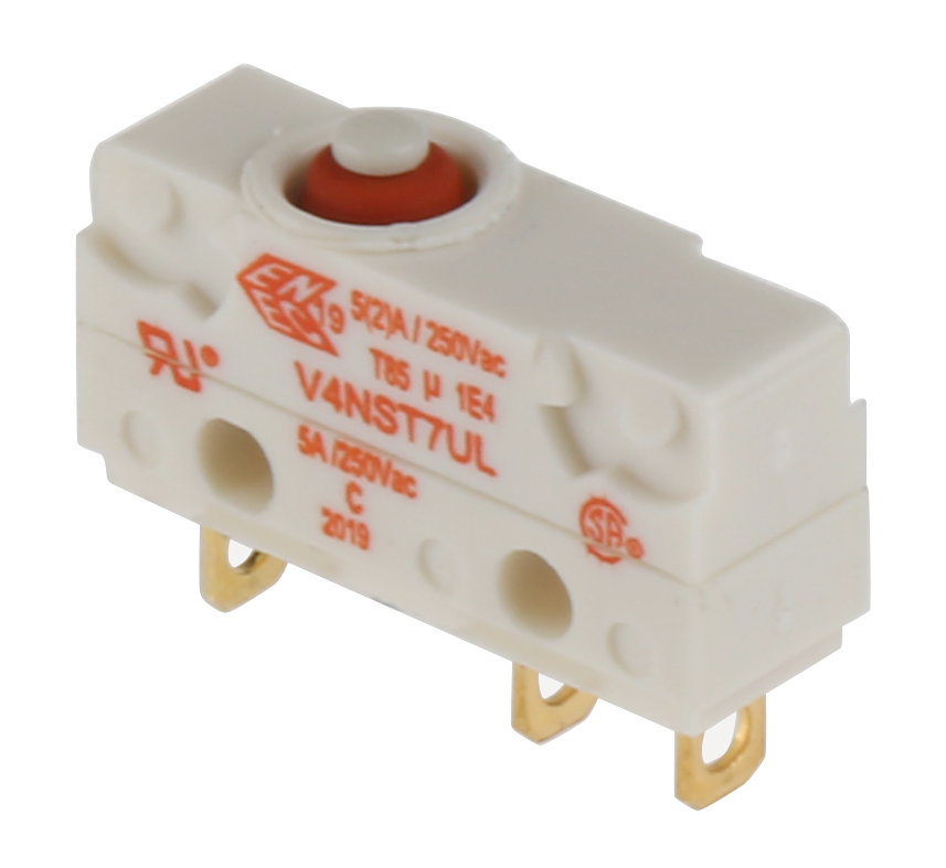Saia-Burgess Plunger Micro Switch, Solder Terminal, 5 A @ 250 V ac, SPDT, IP67
