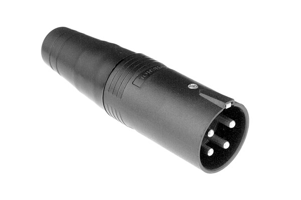 Amphenol Industrial AP-4-12 Cable Mount Loudspeaker Connector Plug, 4 Way, 20A, Solder Termination