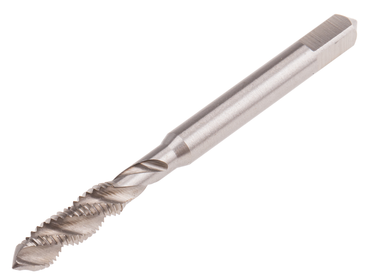 RS PRO Threading Tap HSS 1-Piece 0.8mm Pitch Metric Standard Manual or machine tap M5 Thread
