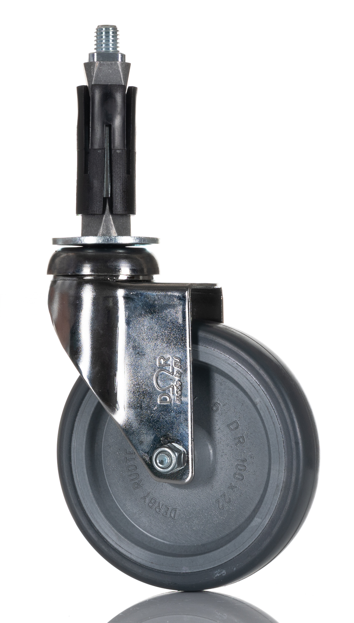 RS PRO Swivel Castor Wheel, 60kg Capacity, 100mm Wheel