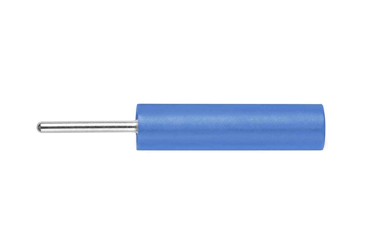 Schutzinger Blue Female Banana Socket, 4 mm Connector, PC Pin Termination, 20A, 1000V, Nickel Plating