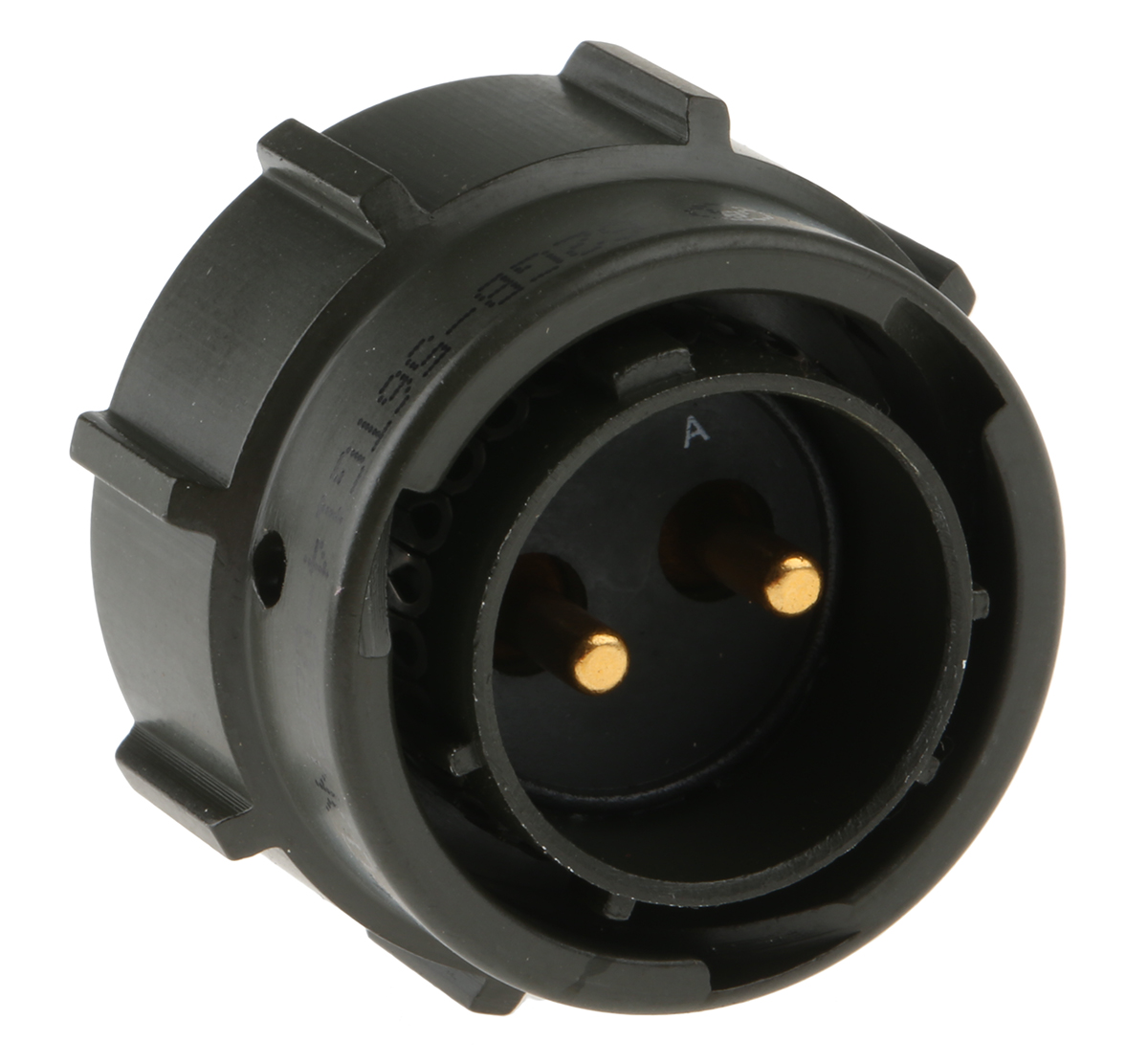 Amphenol Limited, 62GB 2 Way Cable Mount MIL Spec Circular Connector PlugOlive, Pin Contacts,Shell Size 14, Bayonet