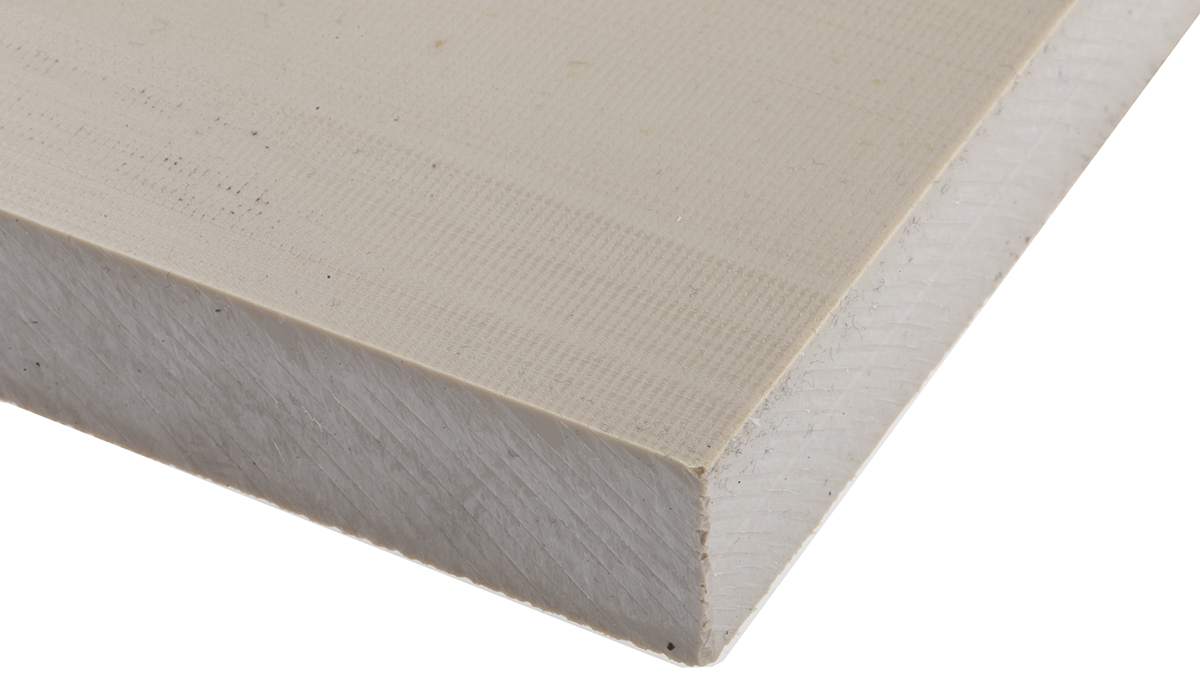 RS PRO Beige Plastic Sheet, 300mm x 245mm x 20mm