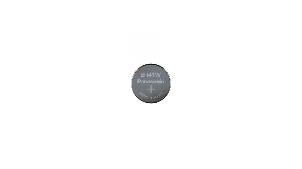 Panasonic SR41 Button Battery, 1.55V, 7.9mm Diameter