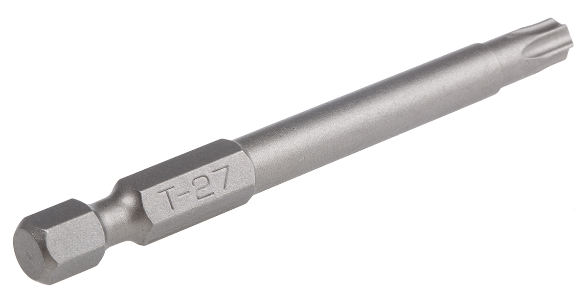RS PRO Star Screwdriver Bit, T27 Tip, 70 mm Overall