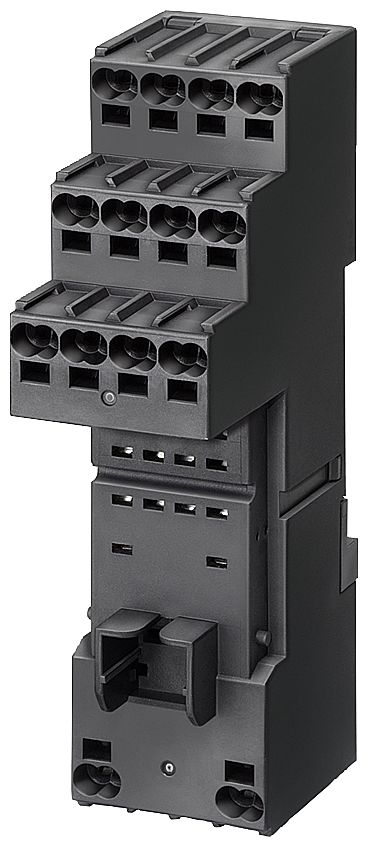 Siemens LZS Snap-On Rail Mount Relay Socket, for use with PT Relay