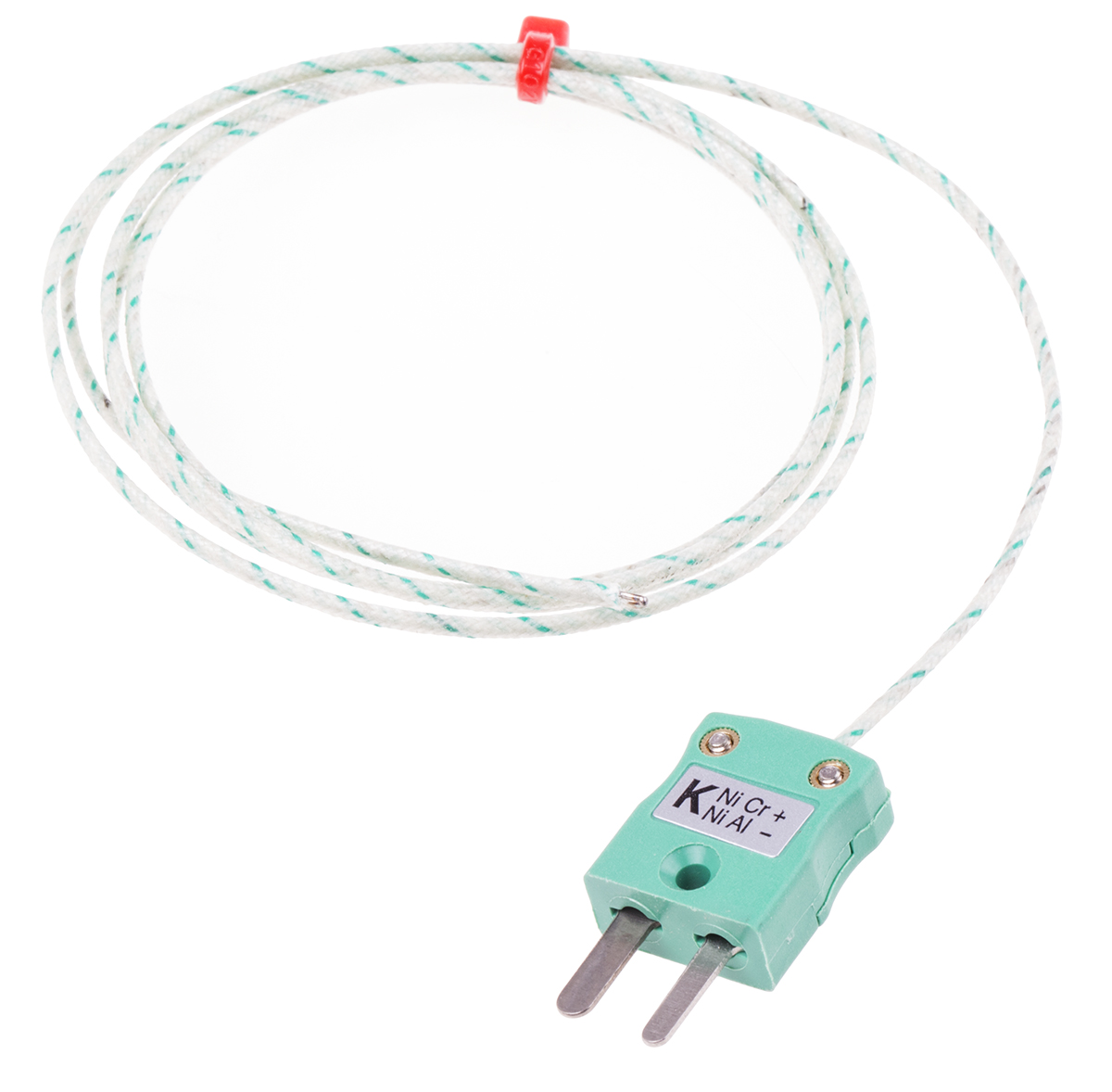 RS PRO Type K Exposed Junction Thermocouple 1m Length, 1/0.508mm Diameter → +350°C
