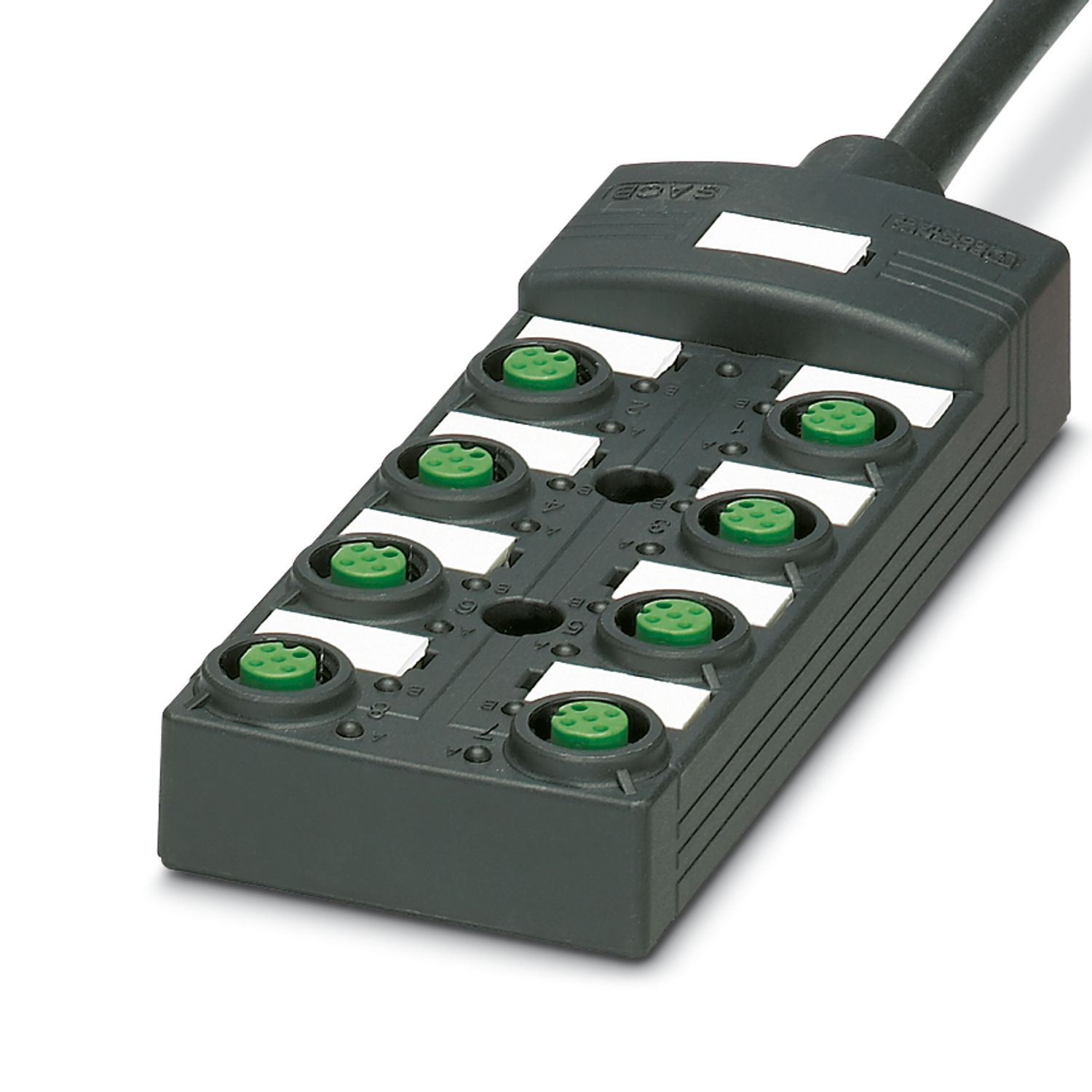 Phoenix Contact SACB Series Sensor Box, M12, 5m cable, 4 way, 8 port