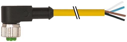 Murrelektronik Limited Female 4 way M12 to Free Cable End Sensor Actuator Cable, 5 m