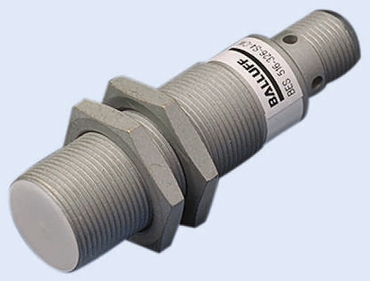 BALLUFF Inductive Threaded Barrel Proximity Sensor, M18, 5 mm Detection, PNP NO, 10 → 30 V dc