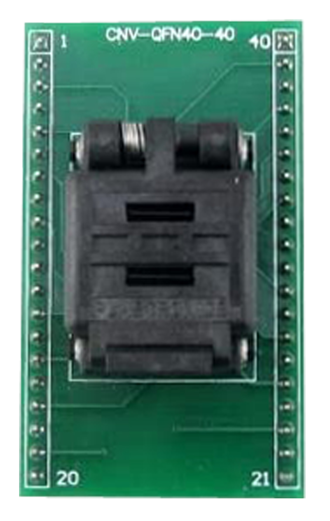 Seeit 0.5mm Pitch IC Socket Adapter, 40 Pin Female QFN to 40 Pin Male DIP