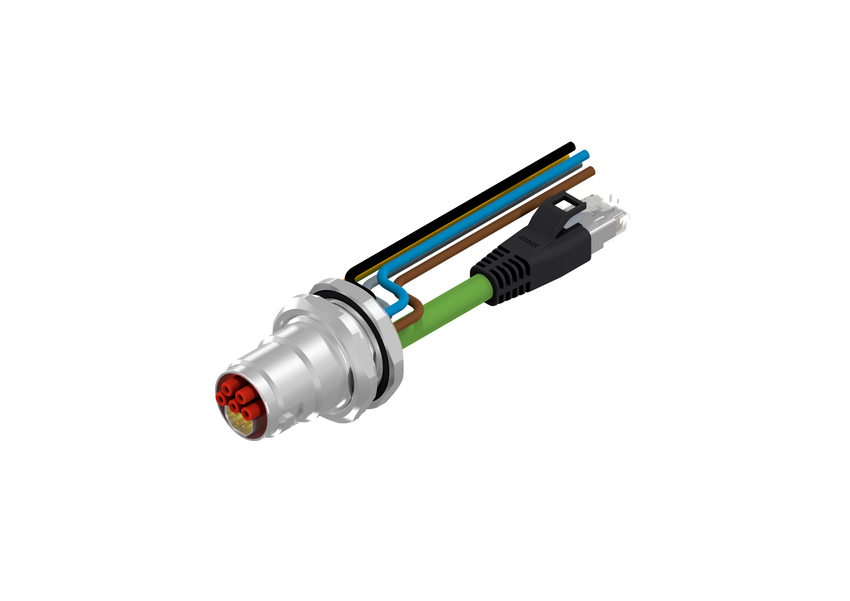 CONEC Connector, 9 Contacts, Panel, B17 Connector, Socket, Male/Female, IP67, 57-22 Series