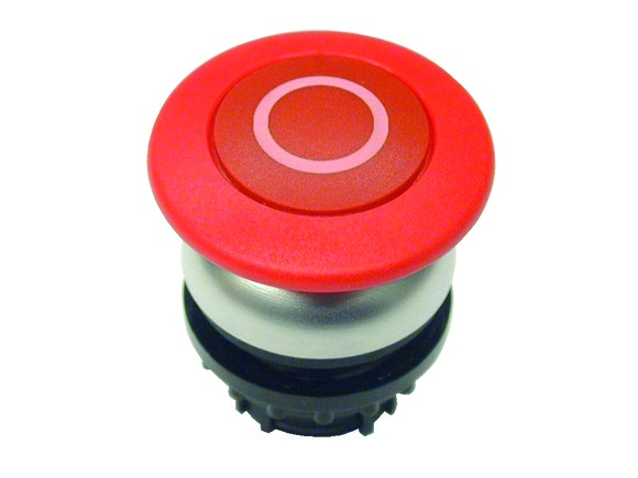 Eaton Red Push Button, 36.5mm Cutout, IP67, IP69K