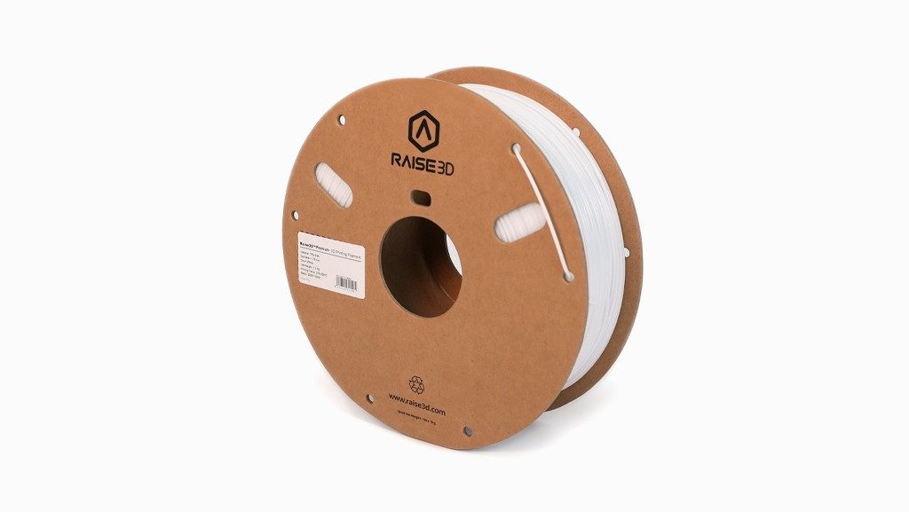 Raise3D 1.75mm White TPU 95A 3D Printer Filament, 1kg