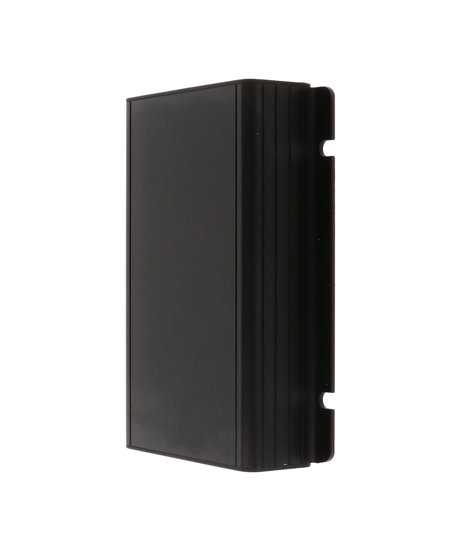 Hammond 1455F Series Black Aluminium Enclosure, IP54, Flanged, Black Lid, 121 x 78 x 28mm