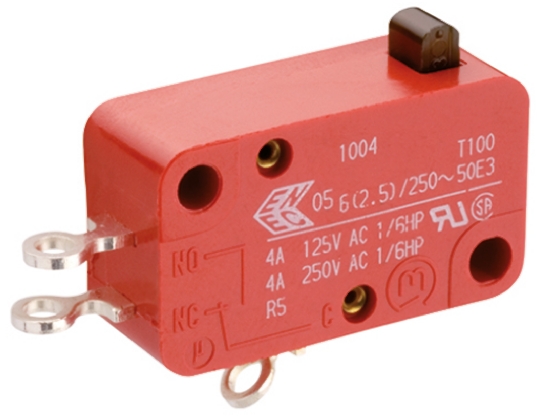 Marquardt Plunger Micro Switch, Solder Terminal, 10 A @ 250 V ac, SP-CO