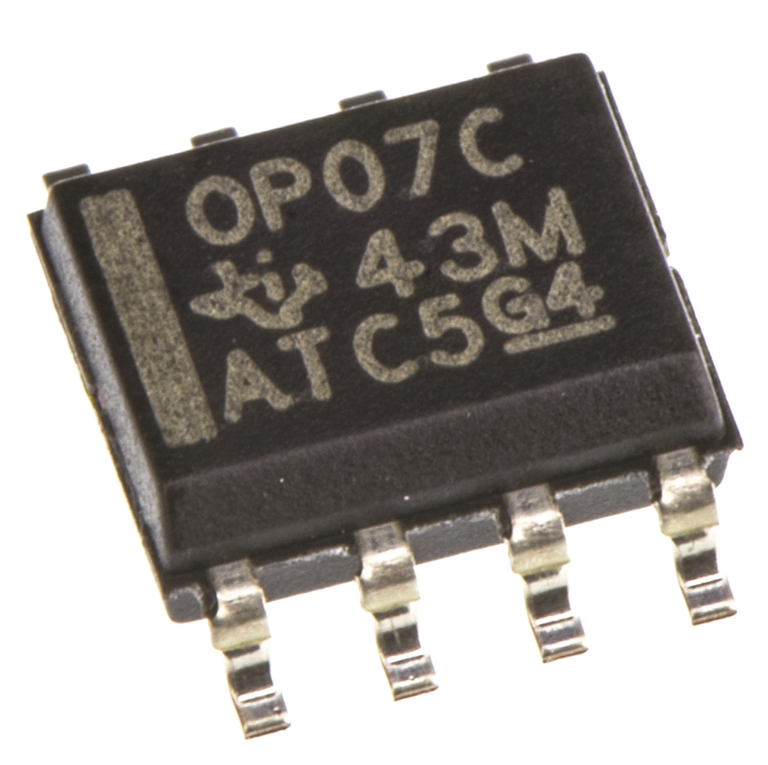 OP07CD Texas Instruments, Operational Amplifier, 600 kHz, 8-Pin 22 V SOIC