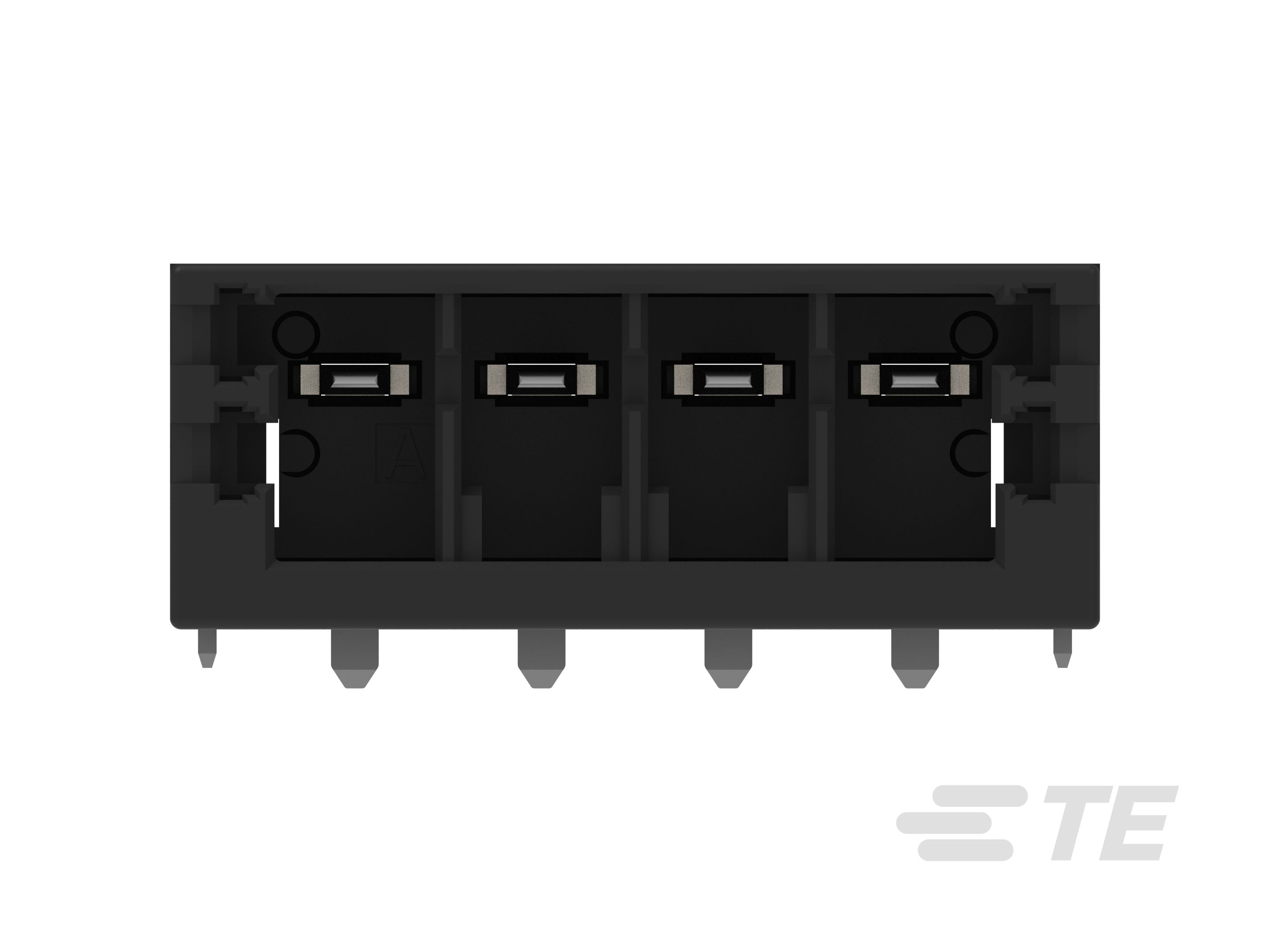 TE Connectivity D-2970 Dynamic Series Pluggable Terminal Block, 4-Contact, 5 mm Pitch, 1-Row