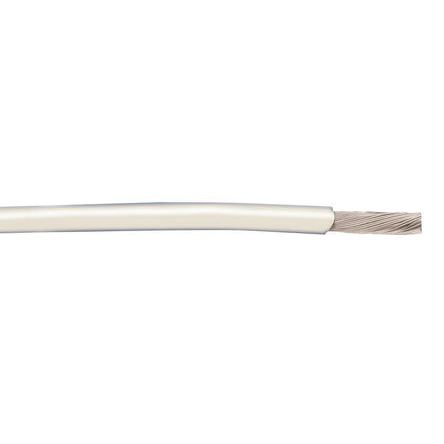 Alpha Wire Hook-up Wire PVC Series White 0.33 mm² Hook Up Wire, 22 AWG, 7/0.25 mm, 30m, SR-PVC Insulation, 3251 WH005