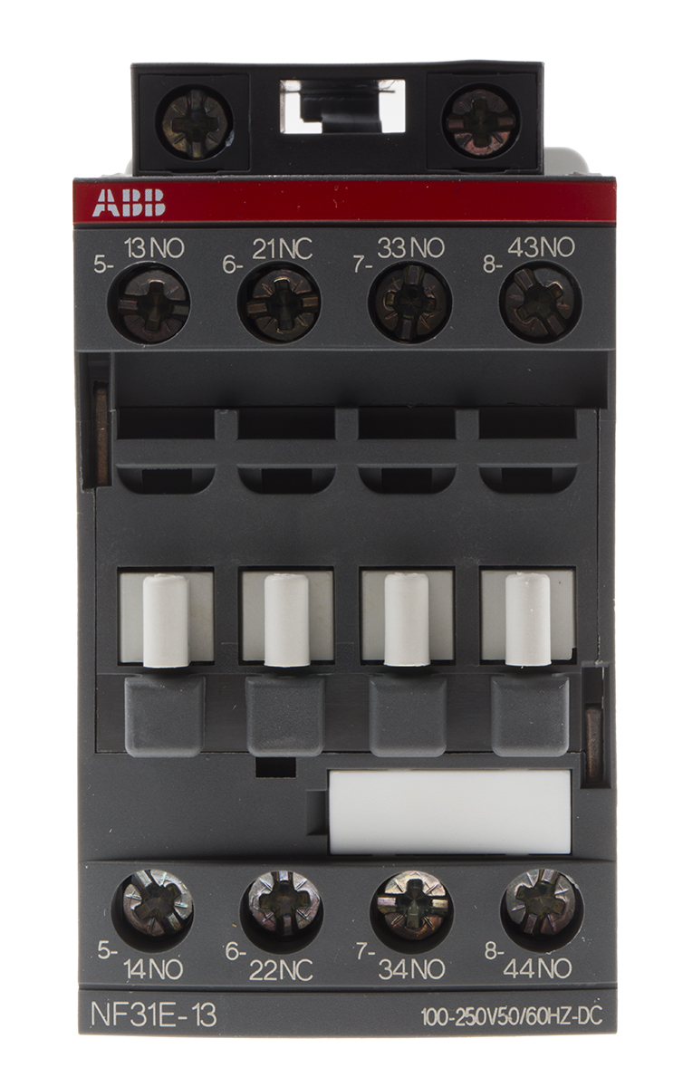 ABB AF Range NF Contactor Relay, 230 V ac/dc Coil, 4-Pole, 6 A, 3NO + 1NC, 690 V ac