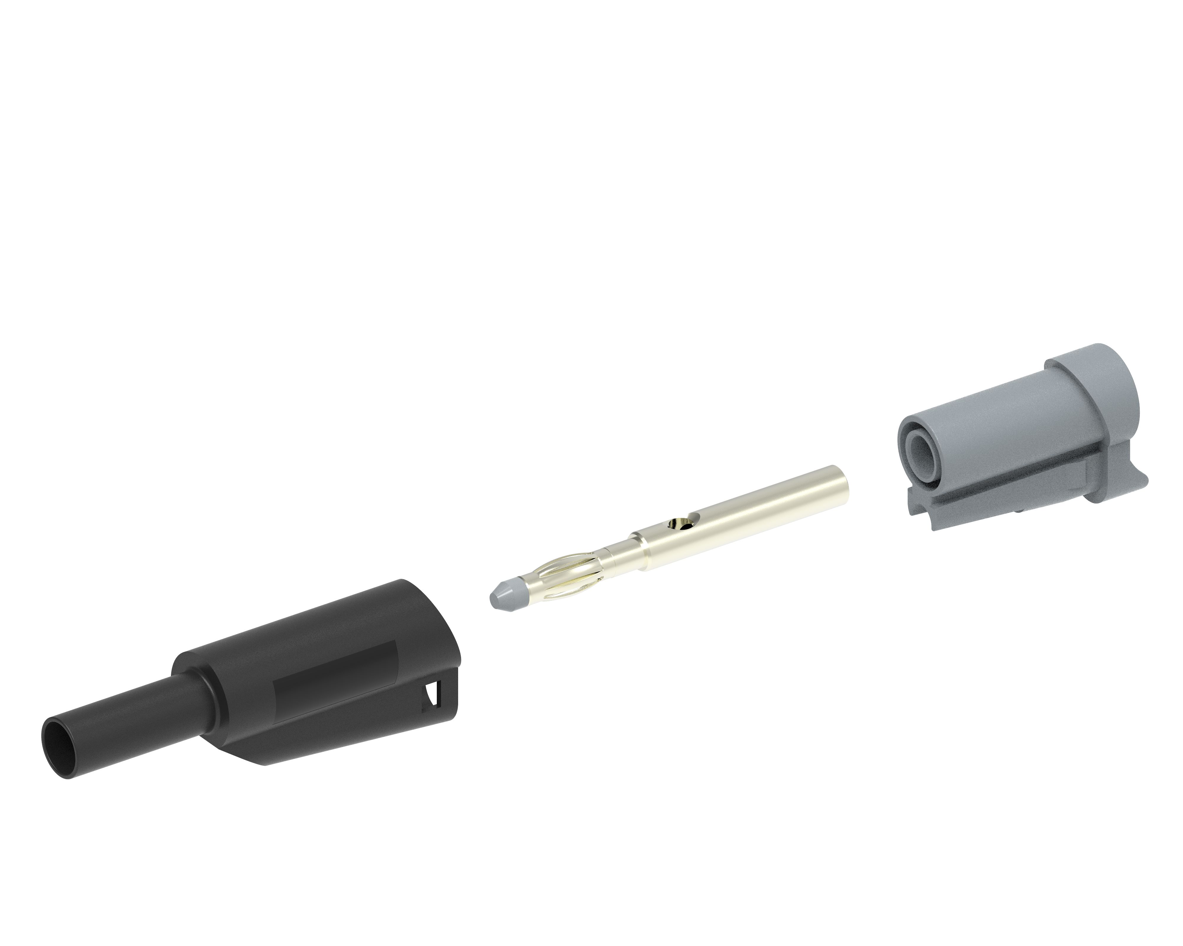 Electro PJP Black Male Banana Plug, 4 mm Connector, Solder Termination, 20A, 1kV, Nickel Plating
