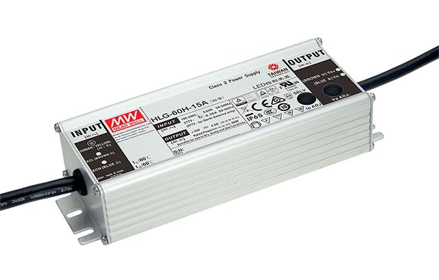 MEAN WELL LED Driver, 15V Output, 60W Output, 4A Output, Constant Current / Constant Voltage Dimmable