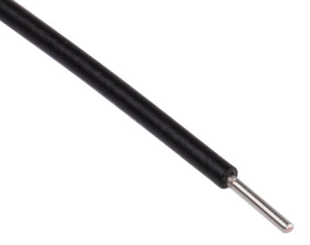 Alpha Wire Hook-up Wire PVC Series Black 0.52 mm² Hook Up Wire, 20 AWG, 1/0.81 mm, 30m, PVC Insulation, 3053/1 BK005