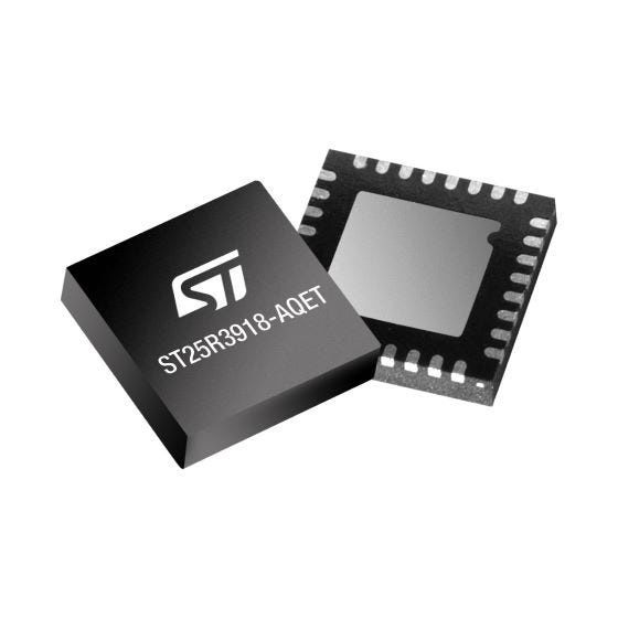 STMicroelectronics ST25R3918-AQET NFC Reader, 32-Pin UFQFPN-32
