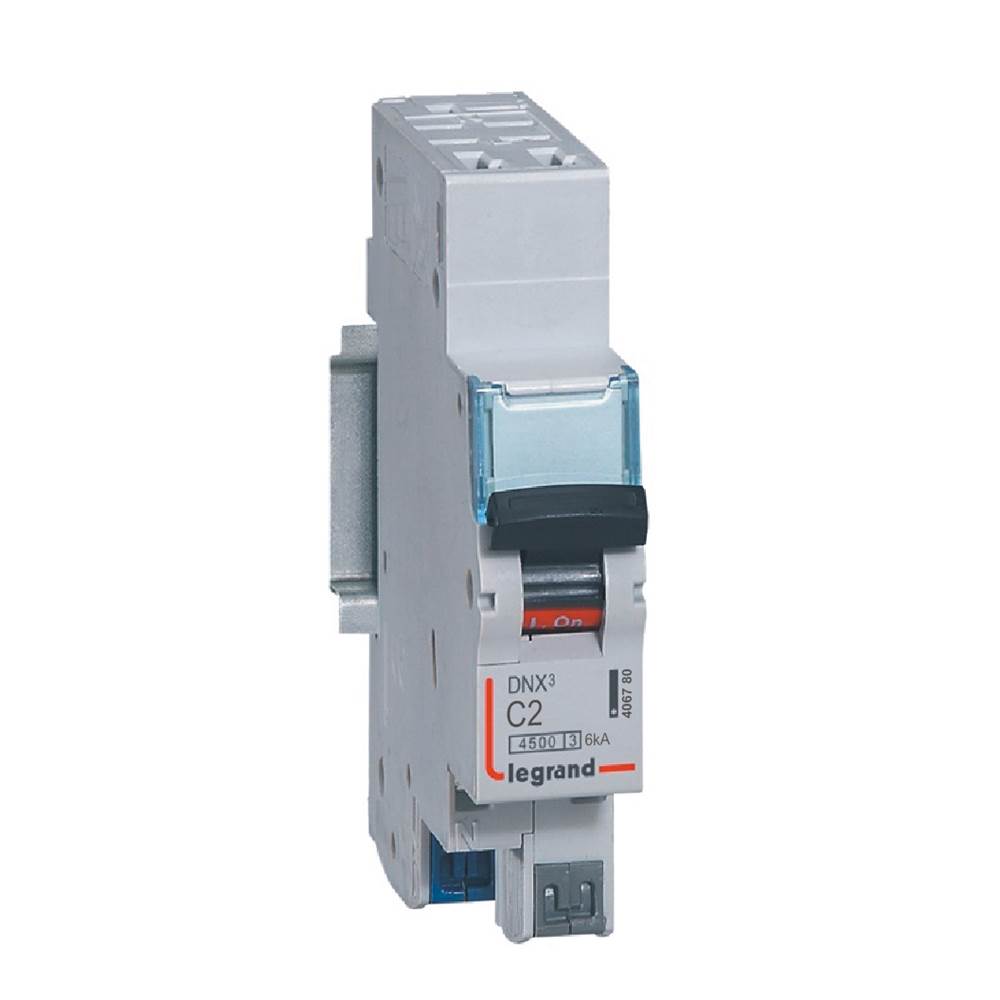 Legrand, DNX3 MCCB 1P 20A, Breaking Capacity 4500 A, DIN Rail Mount