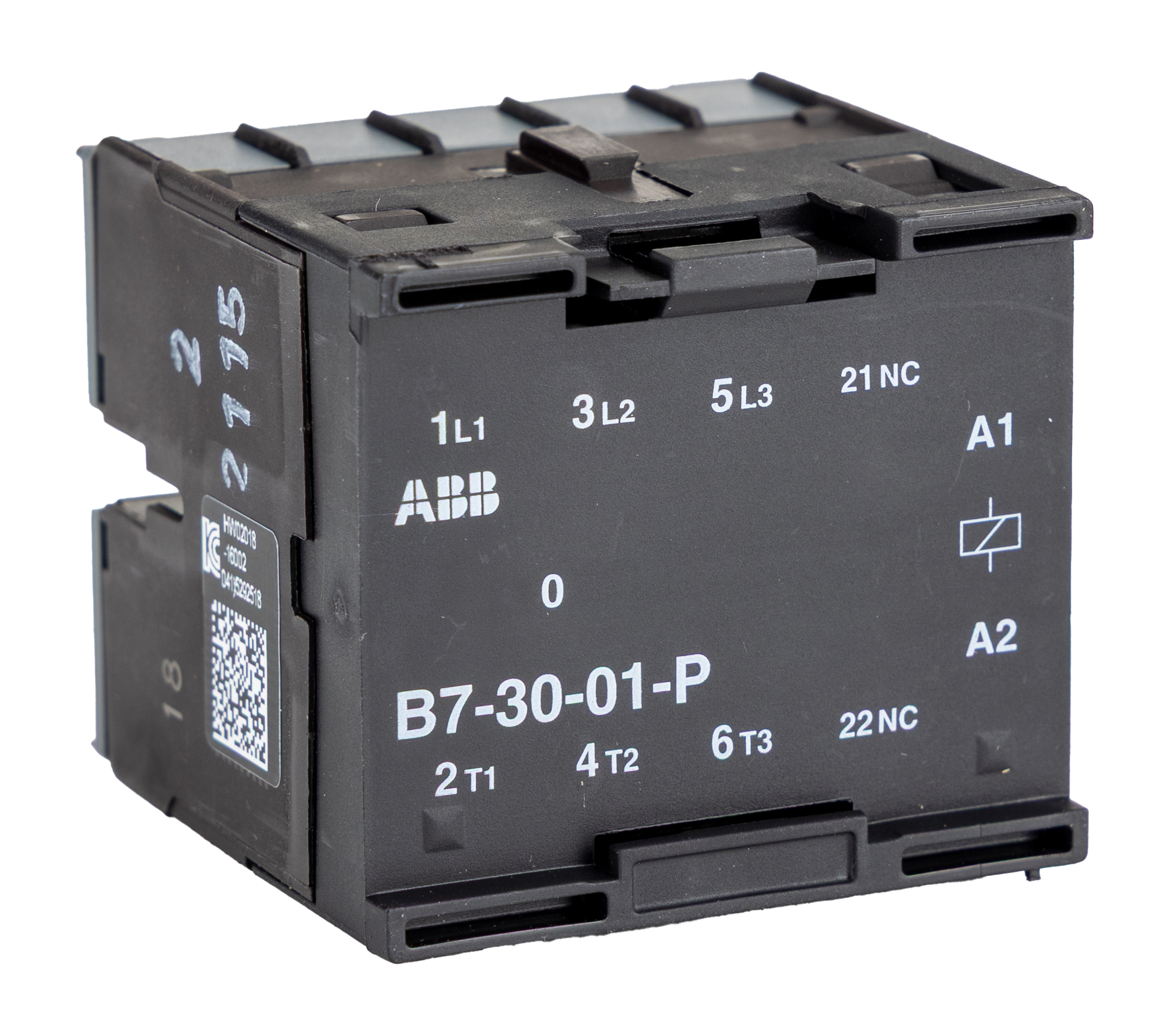 ABB B7-30-01-P B Contactor, 220 Va ac, 690 Va ac, V dc, V dc Coil, 3-Pole, 12 A, 5.5 kW, 3NO