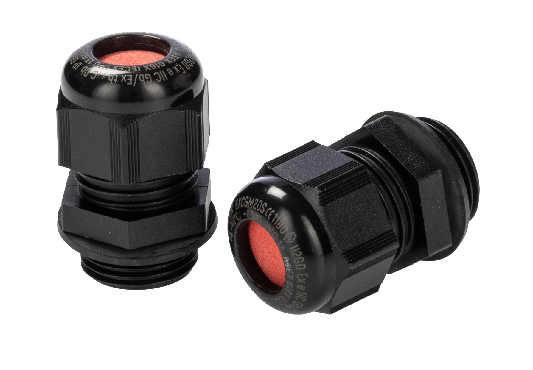 Kopex-EX CGM Series Black Nylon Cable Gland, M20 Thread, 6mm min., 12mm max., IP66, IP68