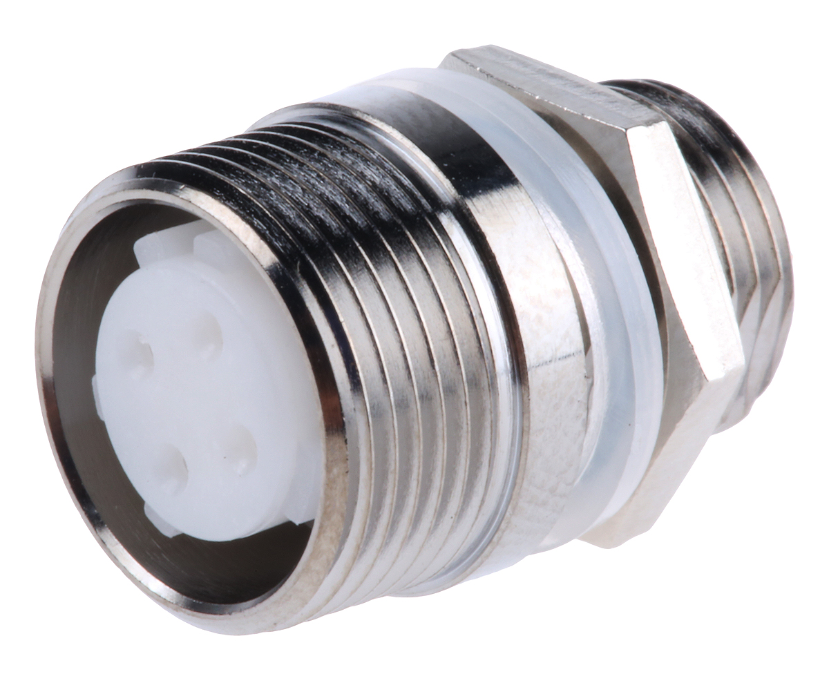 Hirose Circular Connector, 4 Contacts, Panel, Miniature Connector, Socket, Female, SR30 Series