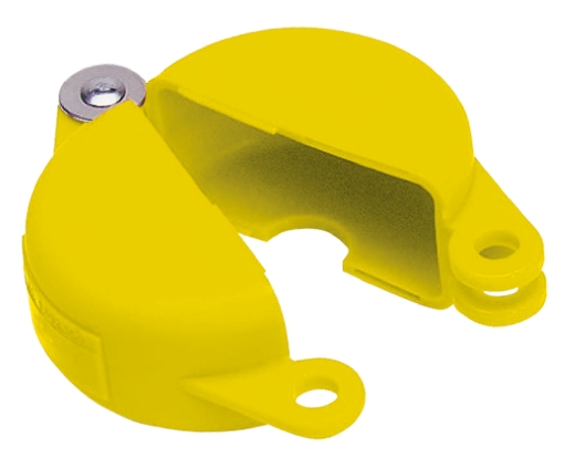Brady Yellow 1-Lock Polypropylene Gate Valve Lockout, 9.53mm Shackle, 165mm Attachment