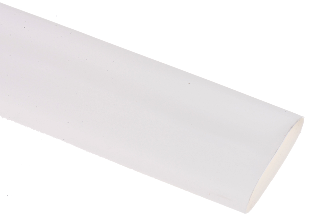 RS PRO Heat Shrink Tubing, White 19.1mm Sleeve Dia. x 1.2m Length 2:1 Ratio