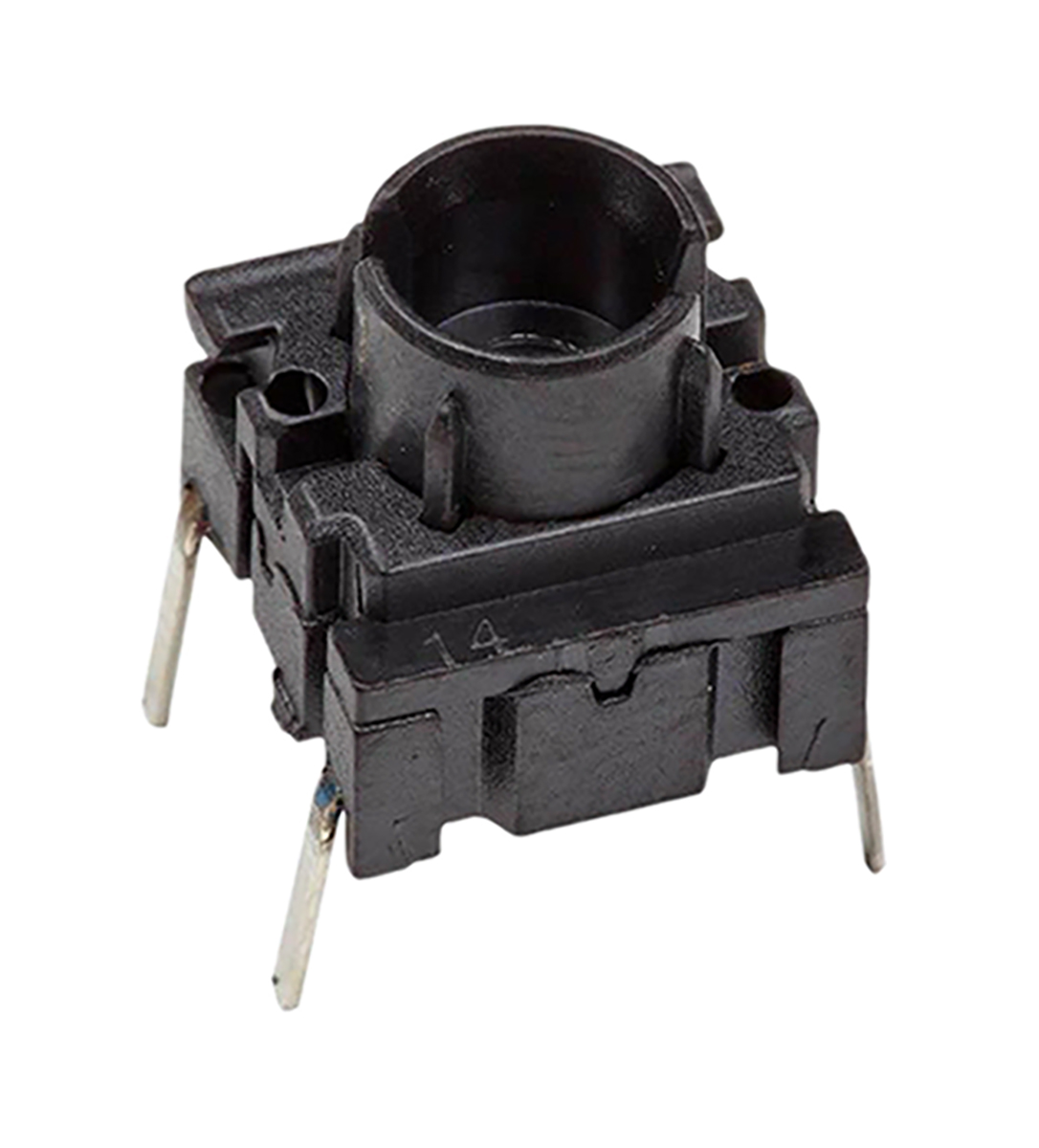 MEC IP67 Black Cap Tactile Switch, SPST 50 mA 4mm Through Hole