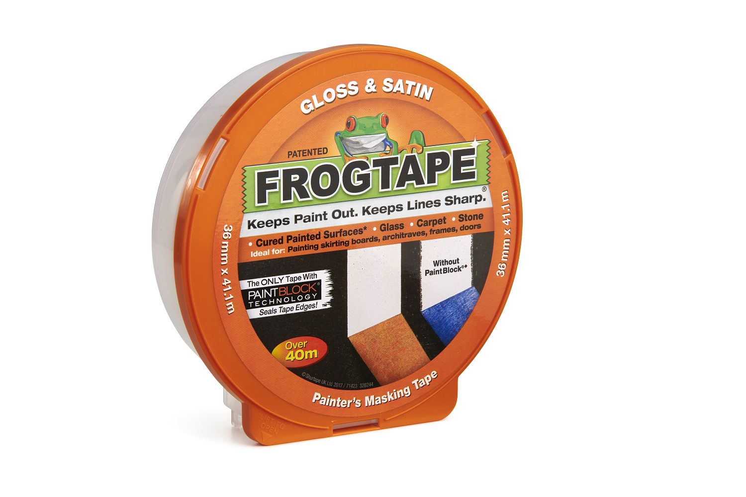 FROGTAPE 104201 Orange Masking Tape 36mm x 41.1m